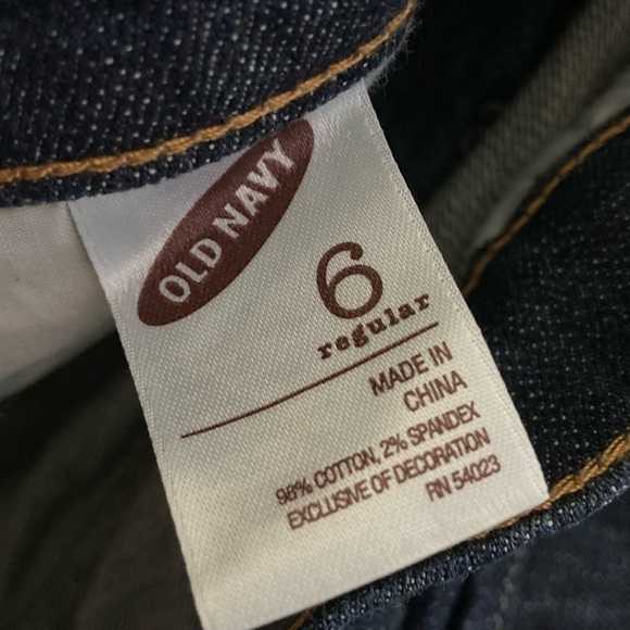 Old Navy Dark Wash The Diva Bootcut Denim Jeans Light Stretch LowMid Rise Size 6 - Picture 7 of 11